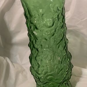 Vintage Depression Glass Vase Green